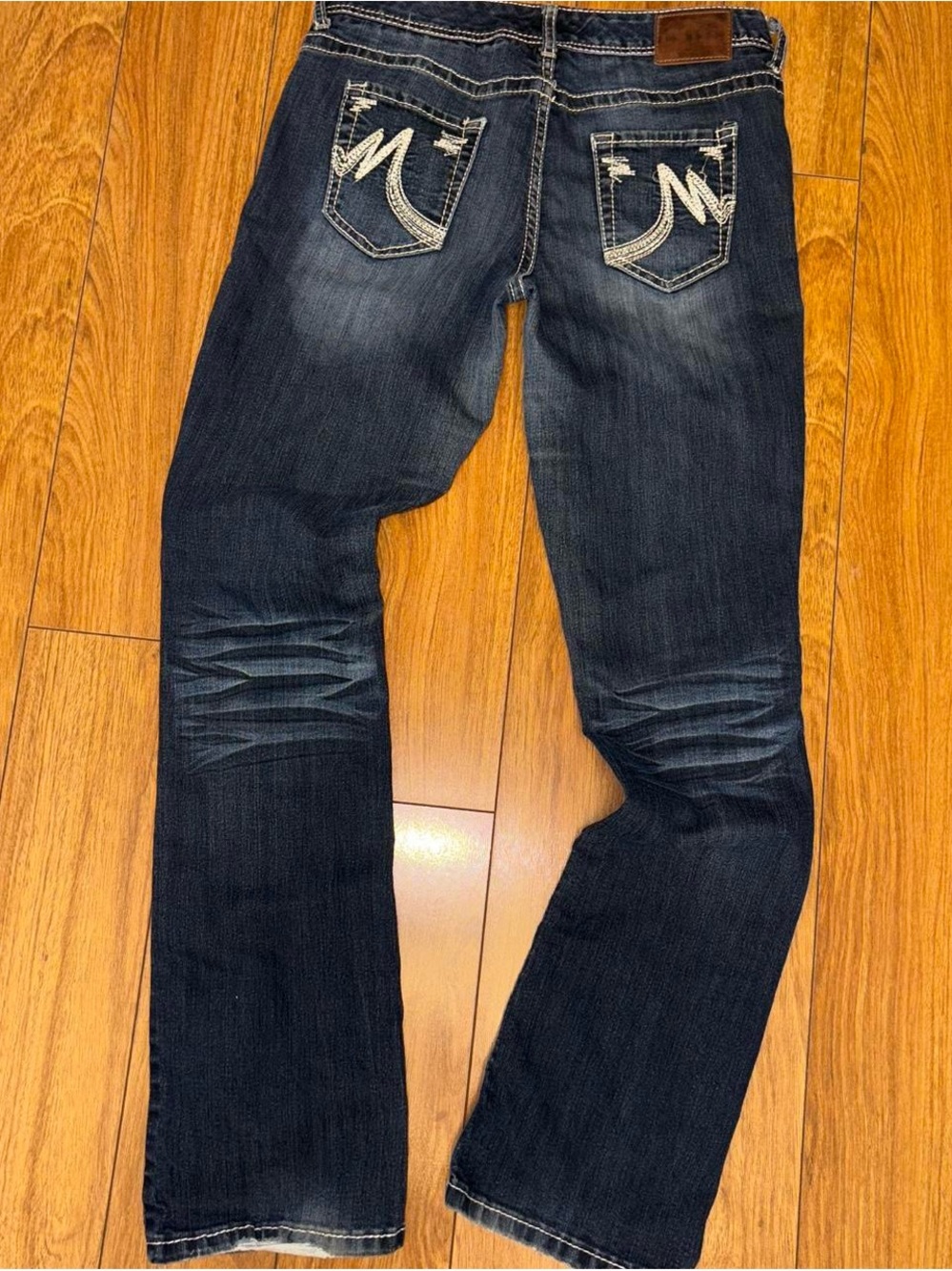 Y2K Jeans with a distressed wash